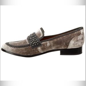 NWOT.  Franco Sarto Johanna loafers -gray velvet -7